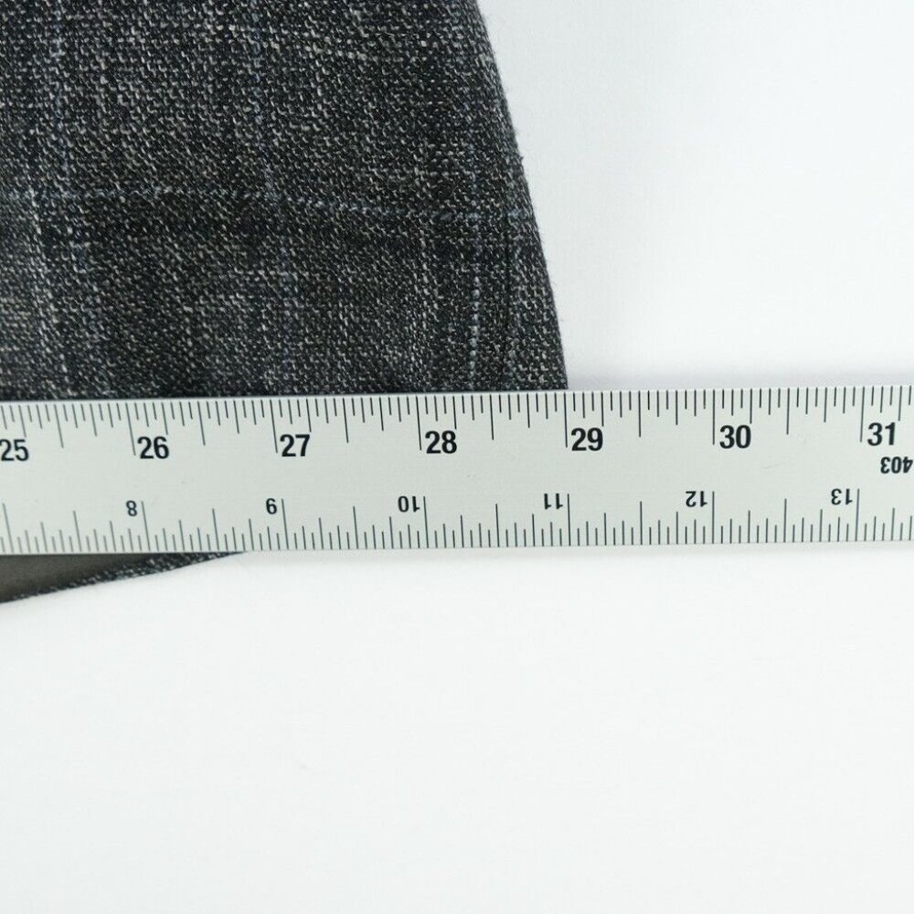 Modern Hickey Freeman Custom Sport Coat Men 53R Knit Wool USA Suit Jacket Gray - Picture 9 of 12